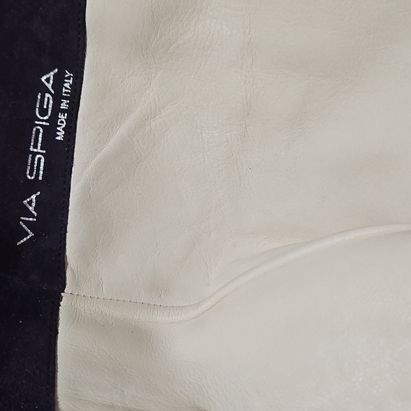 Via Spiga Made In Italy Suede Leather Knee High Stiletto Heeled Boots - Picture 8 of 8